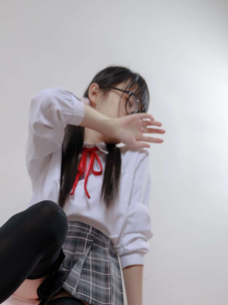 「PR15-008」喵写真 – 衬衣马尾