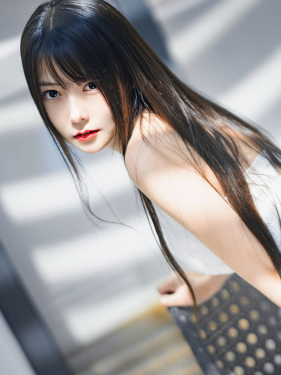 「香草喵露露」杨枝甘露 – 牛仔背带裤