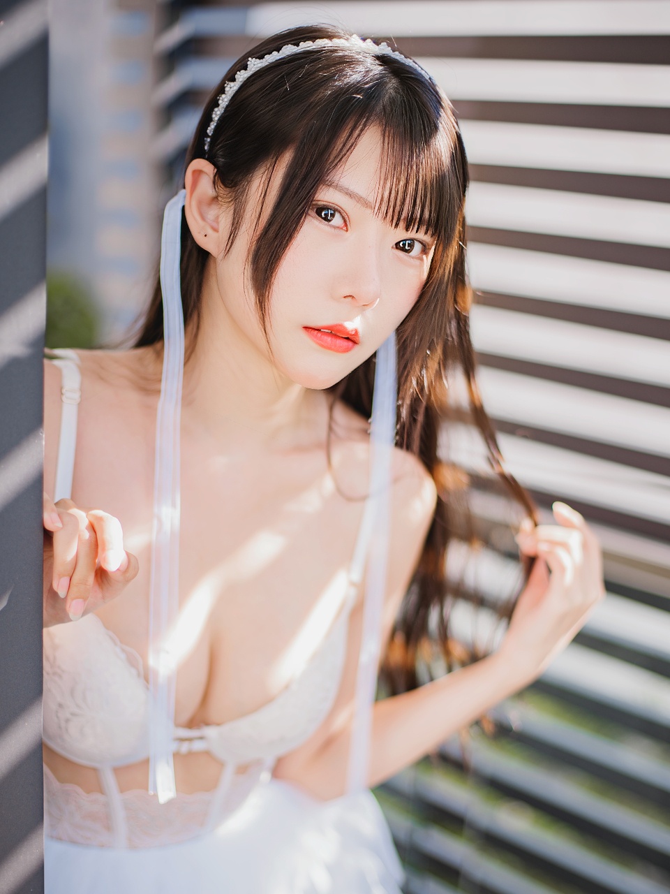 「香草喵露露」杨枝甘露 – 白蕾丝纱裙