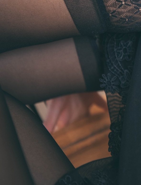 「神楽坂真冬」 黑色旗袍