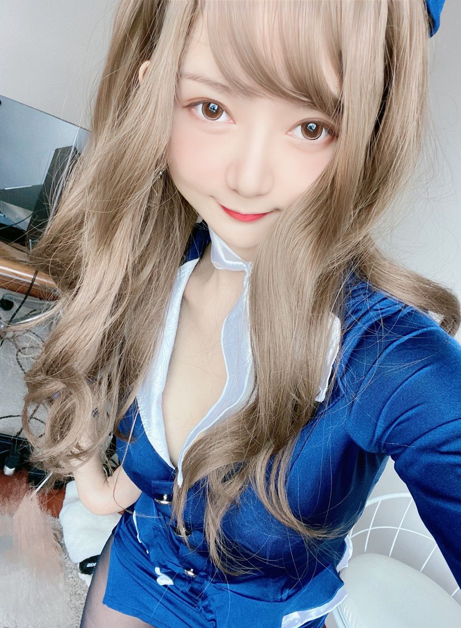  51酱 蓝色制服装 