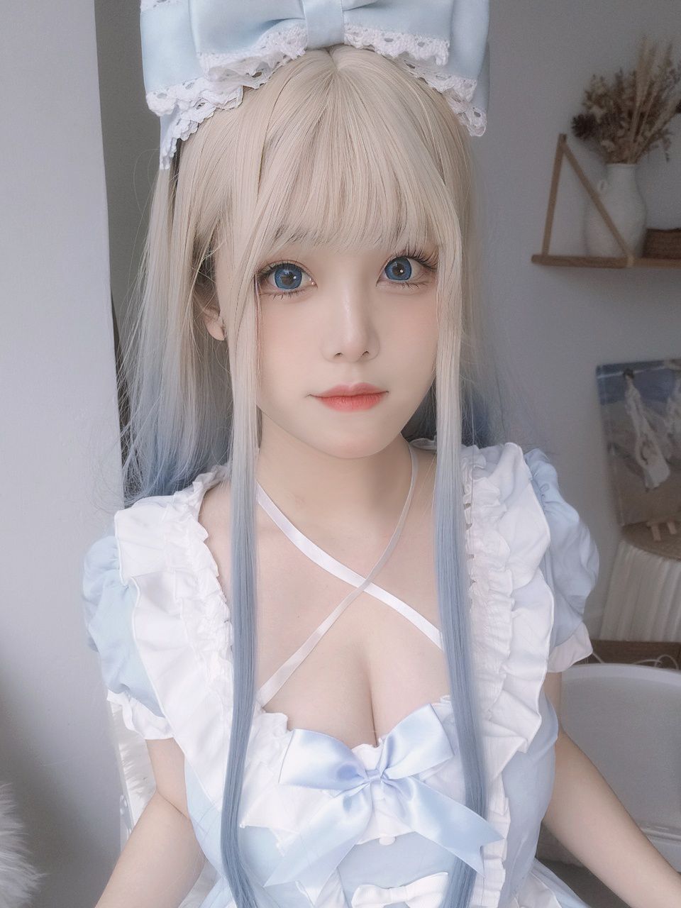  蜜汁猫裘 蓝baby