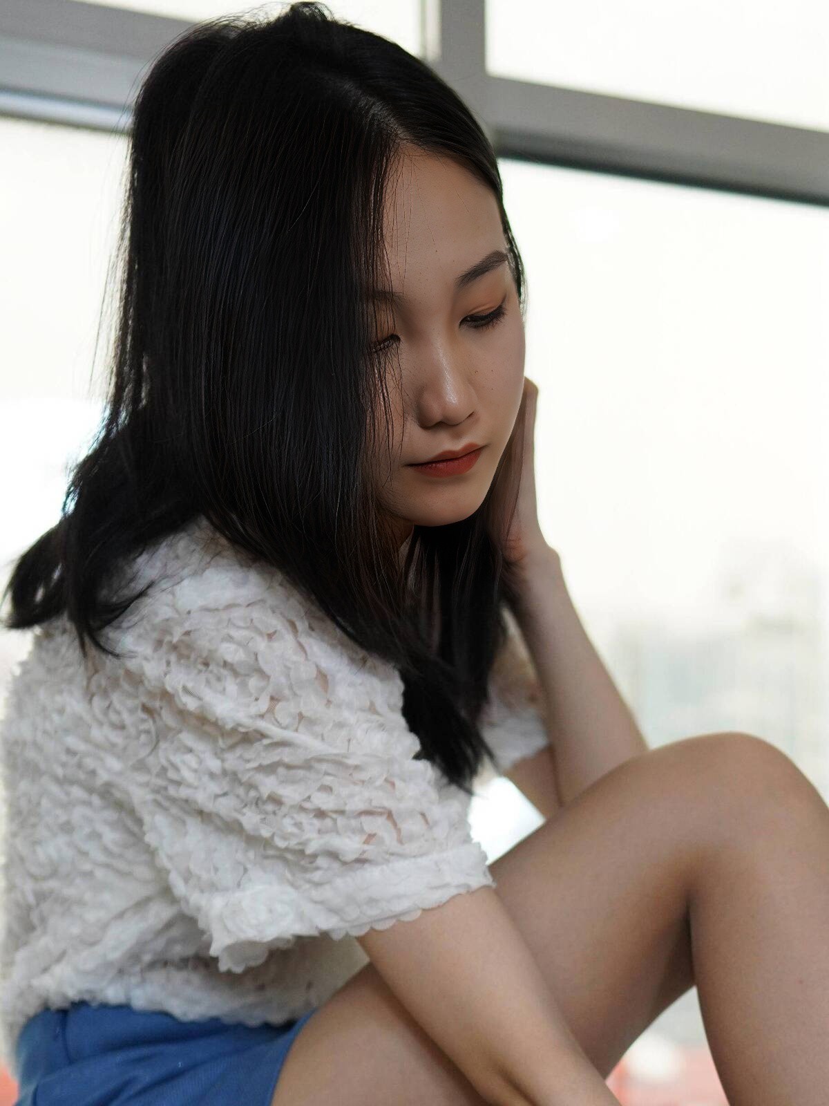  [萌甜物语]XM138《蓝裙OL装-腿腿》