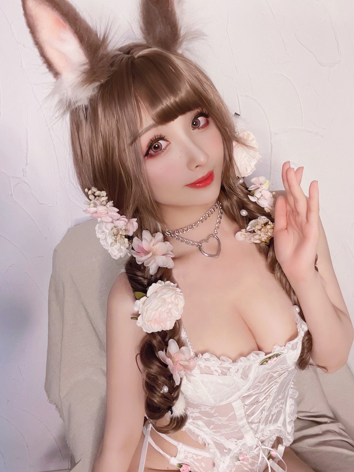 【rioko凉凉子】花涧兔