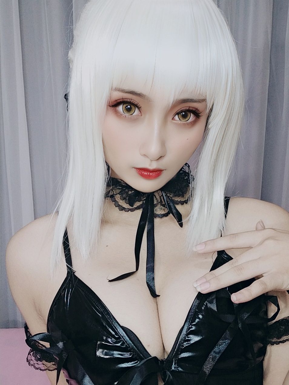  洛璃 LoLiSAMA FGO 黑呆睡衣王座正片