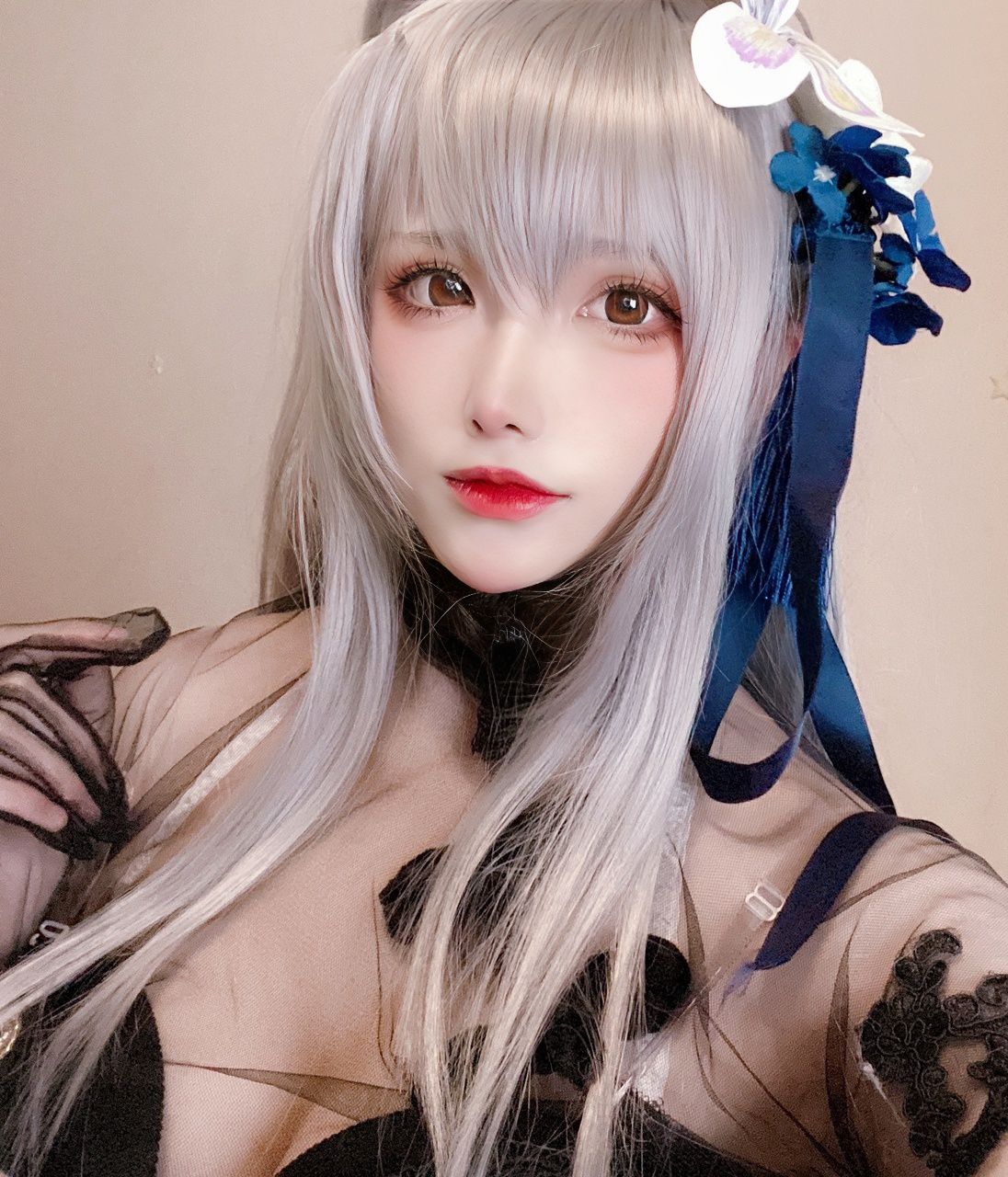  起司块wii 旗袍自拍 